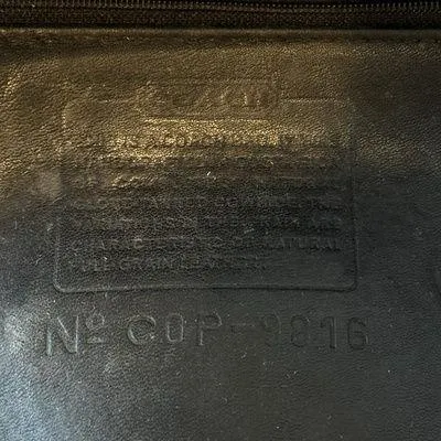 Vintage 90's COACH 9816 Legacy Slim Black Glove Leather Bucket Bag - Broken Zip - Image 8