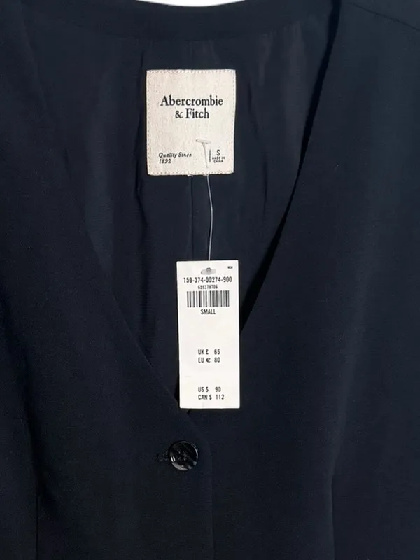 Abercrombie Mara Vest Mini Dress in black NWT S - Image 5