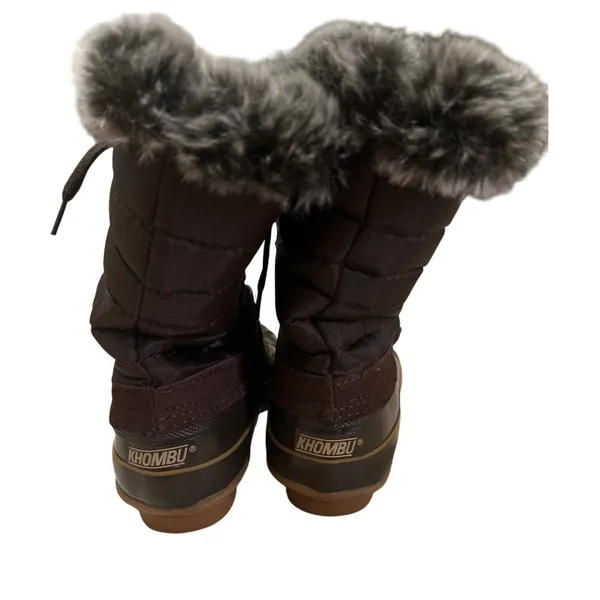 KHOMBU Nordic-Brown Waterproof Women's Winter Snow Boots Size 7 - Image 5