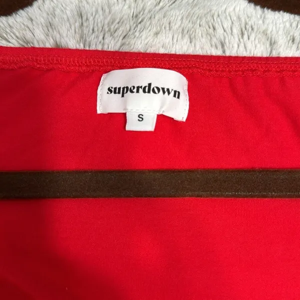 Revolve Superdown Storme long sleeve Bodysuit in Red - Image 6