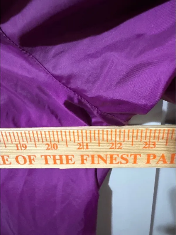 Columbia Women's XL Lightweight Purple Nylon Windbreaker - Image 9