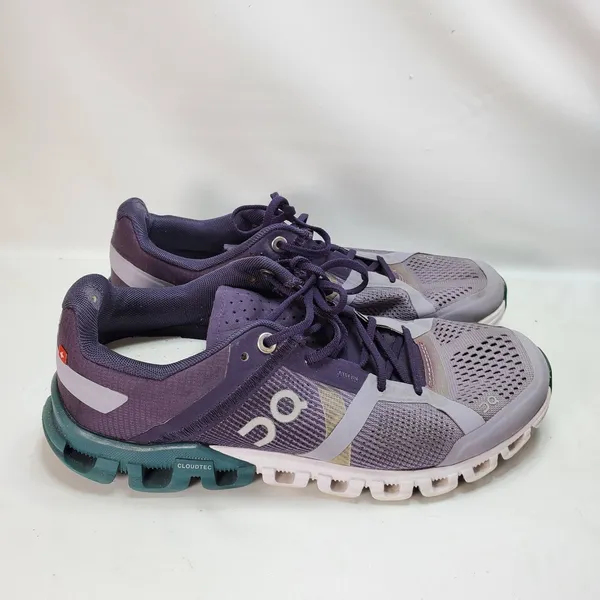 On Cloud Cloudflyer Running Shoes Womens 6.5 Purple Teal Helion CloudTec - Image 4