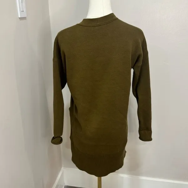 Madewell‎ Miller Olive Green Women's cardigan oversized long Size XS - Image 3