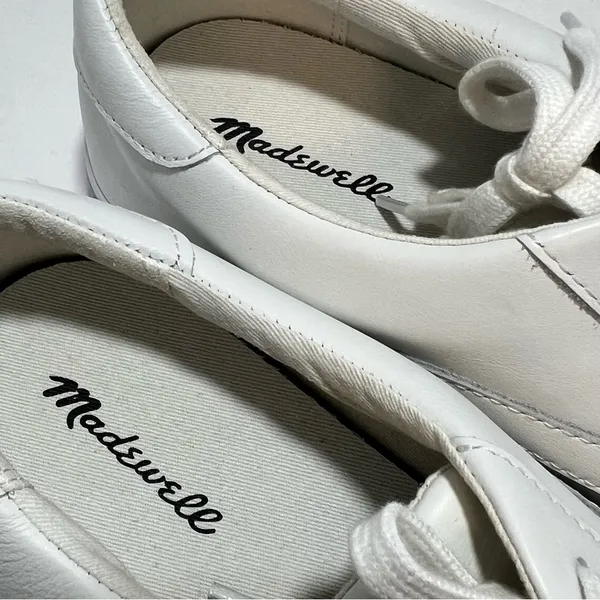 Madewell Sidewalk White Leather Sneakers Womens 10 Mens 8.5 L3243 - Image 8