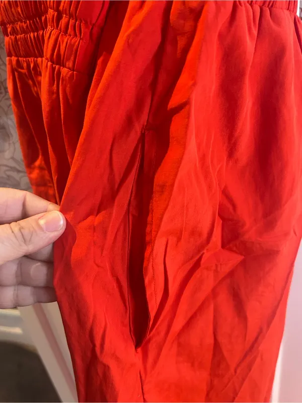 A New Day orange/red Smocked-Waist Maxi Dress - Image 6