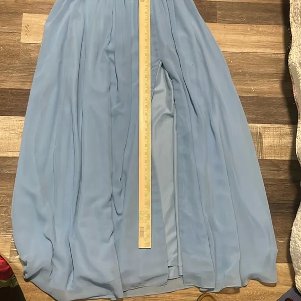 Azazie Light Blue‎ Satin Dress - Image 14