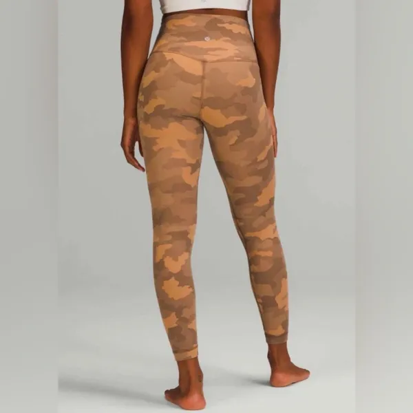 🤎 Lululemon Align High-Rise Tight 25” Heritage 365‎ Camo Beige Multi Size 16 🤎 - Image 2