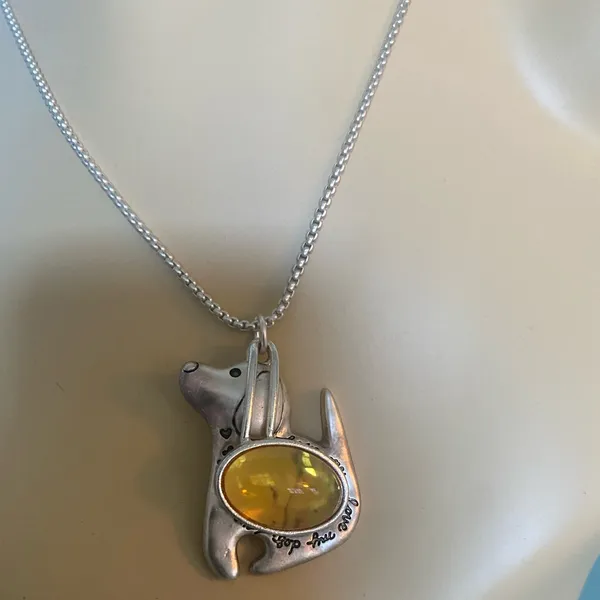 LOVE ME, LOVE MY DOG - Adorable photo frame necklace - Never worn!🐶✨ - Image 4