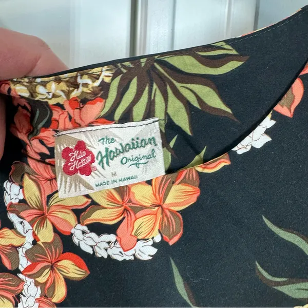 Hilo Hattie Hawaiian Midi Dress‎ Made in USA Sleeveless Tank Pineapple Floral - Image 5