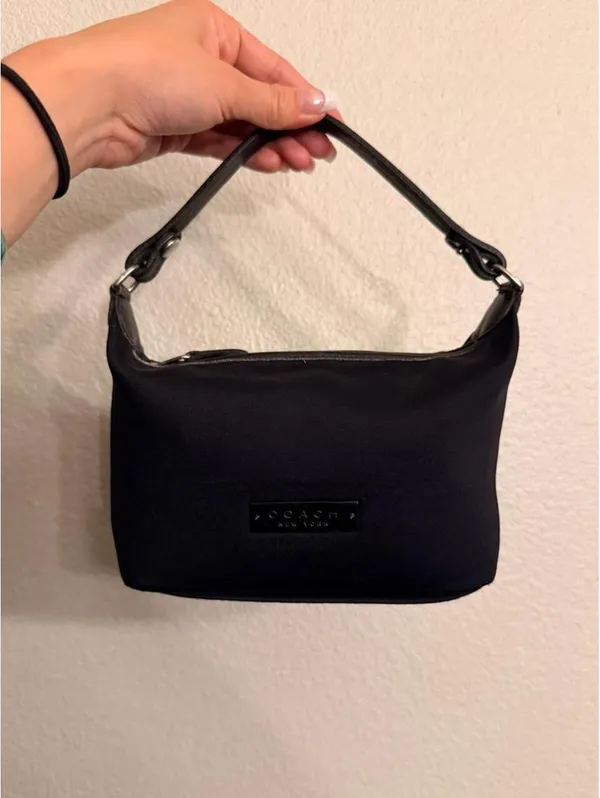 Vintage Black Mini Coach Purse - Image 2