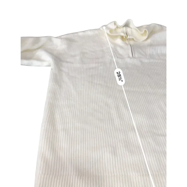 Lane Bryant Half-Zip Mock-Neck Ribbed Sweater NEW Size 14/16 Ivory pullover - Image 9