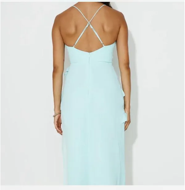 Blue Ruffle Hello Molly Dress - Image 3