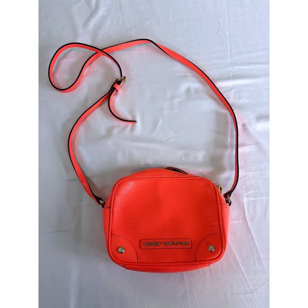 Juicy Couture Neon Orange Crossbody Bag Y2K Barbiecore Citrus Pop‎ Purse Bright - Image 2