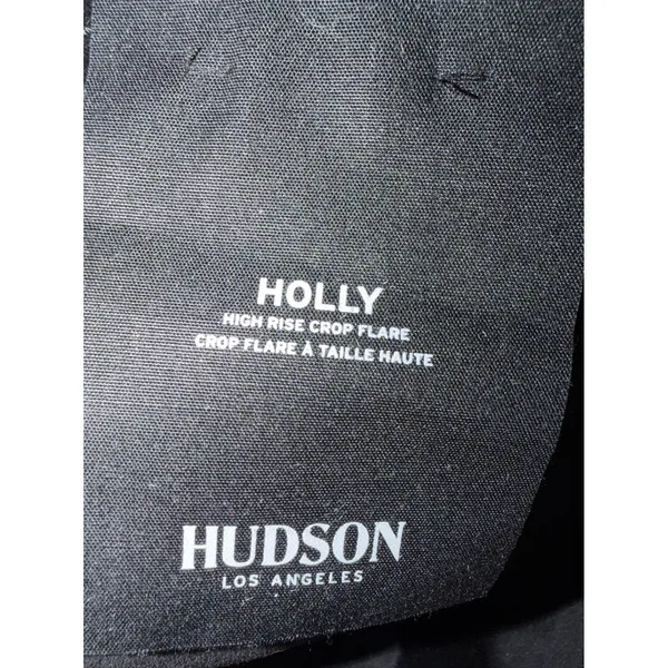 Hudson Pants Women 30 Black Gray‎ Ombre Holly High Rise Crop Flare Velvet NWT - Image 14