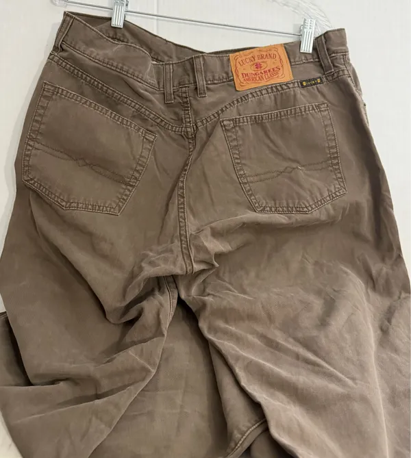 Lucky Brand Dungarees Low-rise Men's Chino Pants in Brown - Image 4
