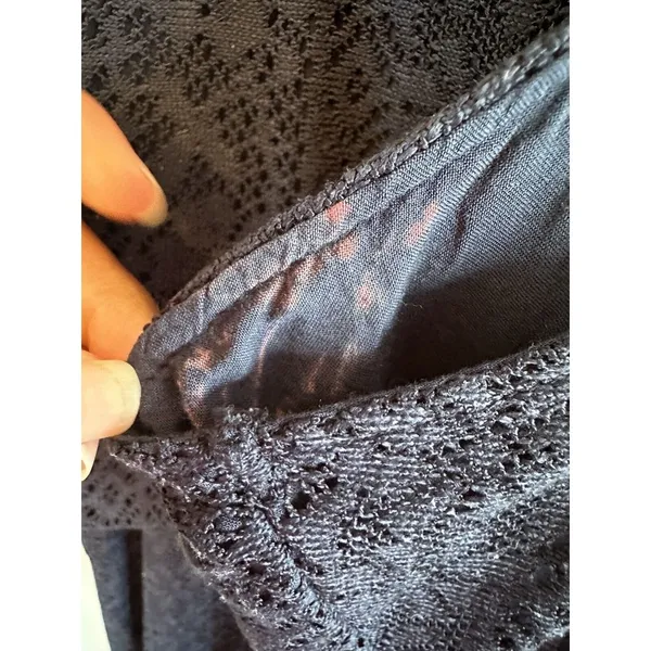 Abercrombie & Fitch Size L Blue Eyelet Dress Lace‎ - Image 7