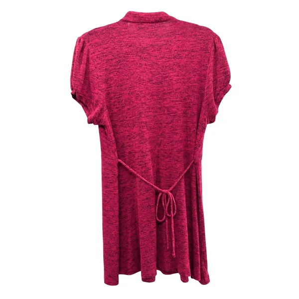 Olivia Blu Maternity XL Heathered Red Empire Waist Back Tie Tunic Top Office‎ - Image 2