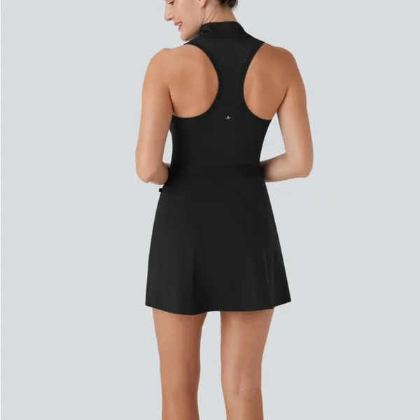 NWT Halara Half Zip Racerback Cut Out Cool Dry Mini Golf Active Dress-Golf Tee - Image 6