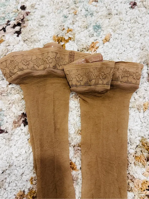 Hanes Women's Tan Sheer Knee-High Socks - Image 2