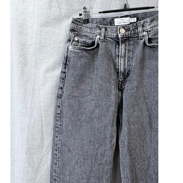 Denim & Other Stories Light Black Wash Straight Leg Jeans US 28 High Rise‎ Denim - Image 7