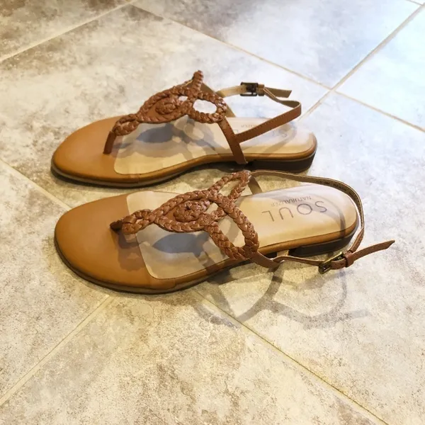 🆕 Naturalizer Soul Ready woven leather san… - Image 3