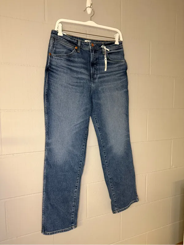 NWT Wrangler Wild West 603 High Rise Straight Jeans Women’s Size 28 Dark Wash - Image 5