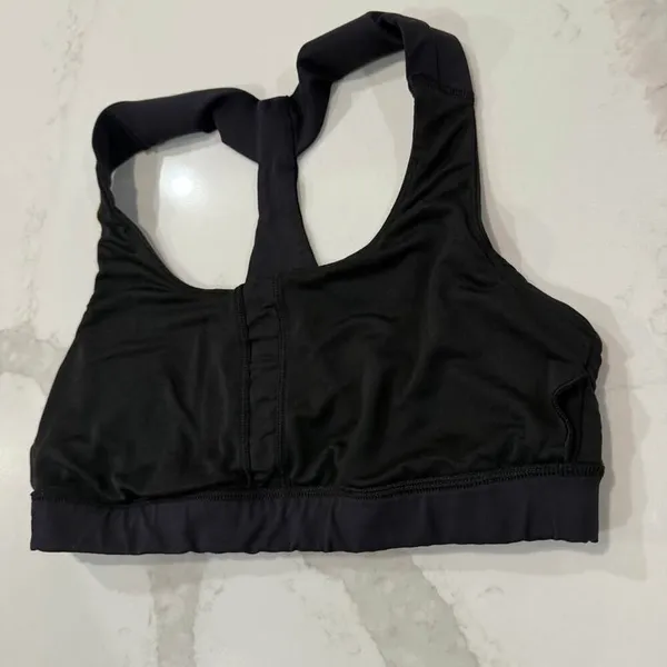 Lululemon Fast Lane Luxtreme Sports Bra Women's 6 Black Skinny Racerback Workout - Image 6
