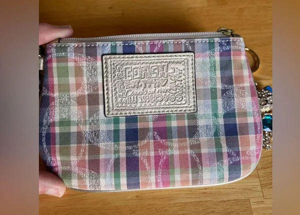 Coach Multicolor Plaid Wristlet - Image 2