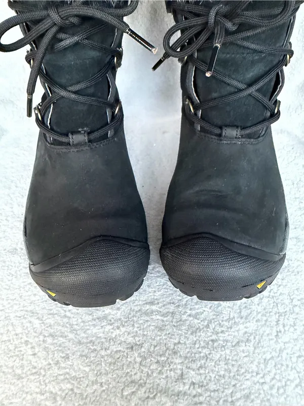 KEEN Helena Women's Waterproof Insulated Leather Boots Faux Fur Lace Up Size 7 - Image 2