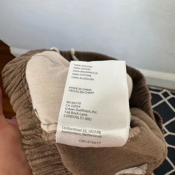 Urban Outfitters Pants Womens S Brown Corduroy Pull-On Straight Leg Drawstring - Image 8