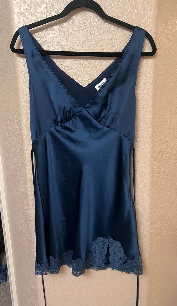 Princess Polly Athena Satin Lace Trim Dress - Image 5
