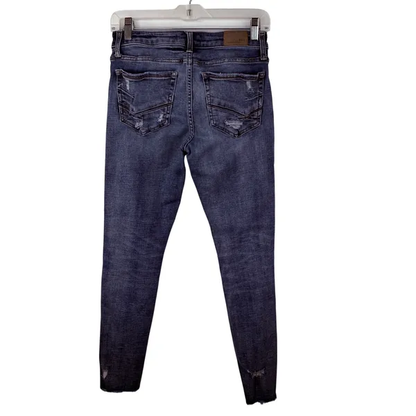 BKE Women's Stella Distressed Slim Fit Low Rise Ankle Jeans Size 28 - Image 5