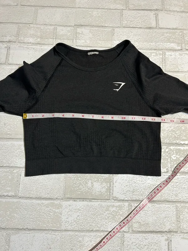 Gymshark Black Long-Sleeve Cropped Training Top - Image 4