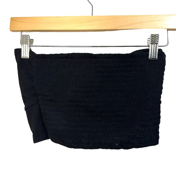 Aritzia Wilfred Daveney‎ cropped tie front tube top black size Small - Image 4