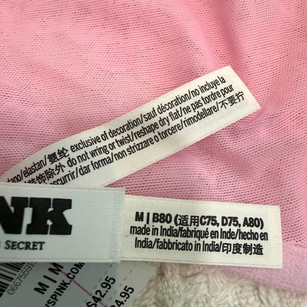 PINK Victoria’s Secret medium Wink unlined lace scoop bra BC3 3212 - Image 4