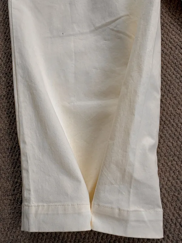 NWT Anthropologie Du Paradis Wide Leg Cargo Pants Cream Size 10 Retail $170.00 - Image 12