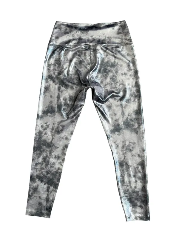 Beyond Yoga High Waist Tie Dye Midi Length Foil Gray Tie Dye Foil Size M - Image 6