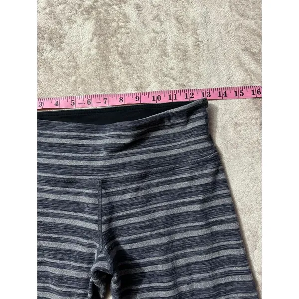 Lululemon Women's Wunder Under Crop III Space‎ Dye Twist Sapphire Blue Size 6 - Image 6
