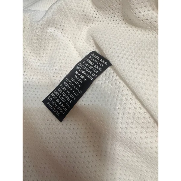 Peach White Sherpa Fleece Full Zip Jacket Womens Size Medium Mesh Lined Cream - Image 5
