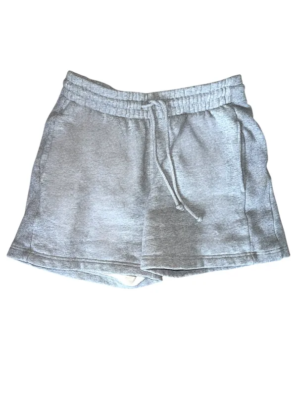 Aritzia TNA Boyfriend Sweatshirt 5” Heathered Light Grey cozy casual lounge Sm - Image 5