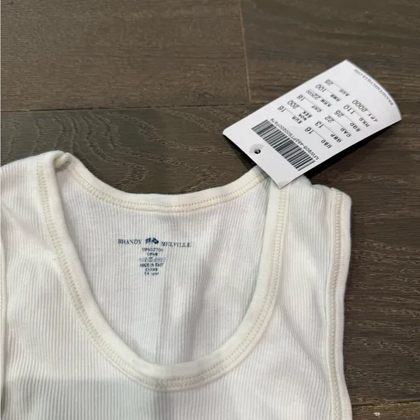NWT white brandy melville tank top - Image 3