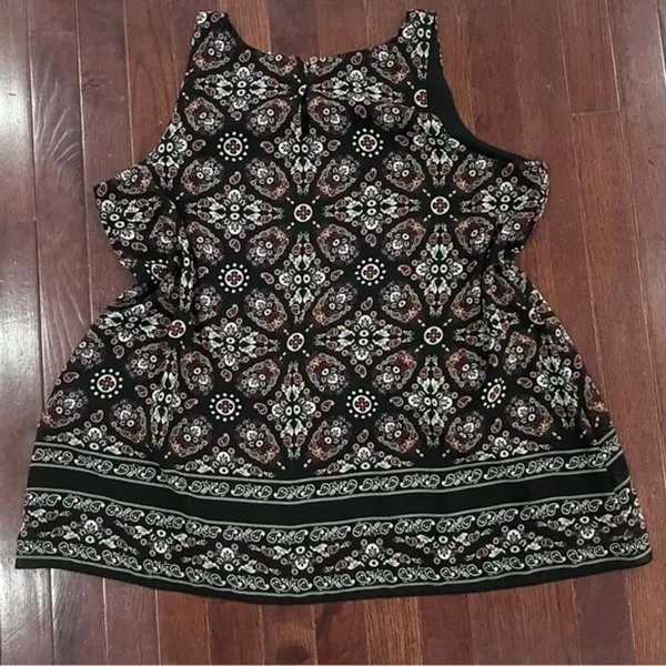 Max edition paisley print tank blouse top size XLP - Image 3