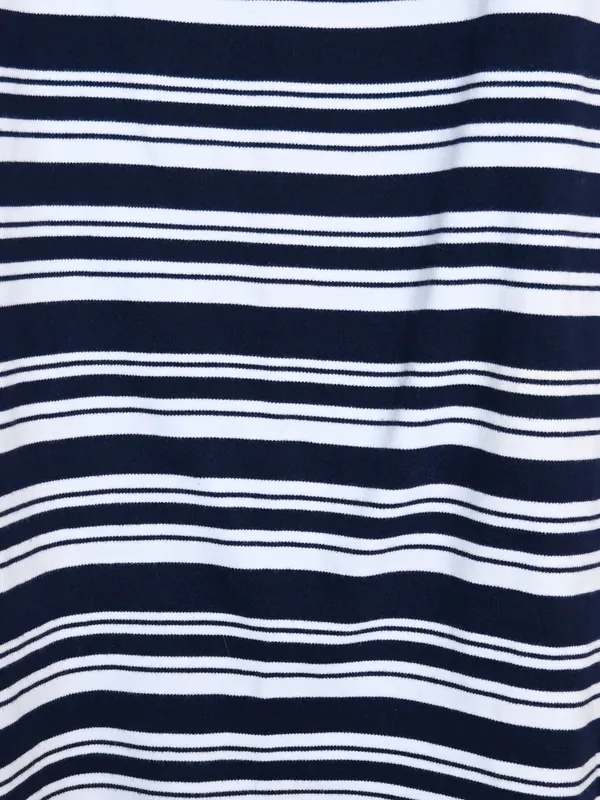 Talbots Women's M Navy Blue White Nautical Stripe Sheath Mini Dress - Image 6