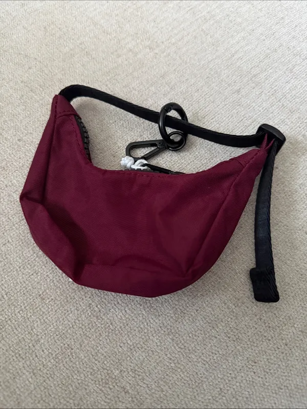 BAGGU Crescent Bag Charm - Oxblood - Image 6