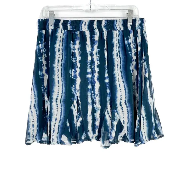 NWT Francesca's Trixxi Eva Tie-Dye Godet Skirt Mini Blue Size XL NEW L2414 - Image 12