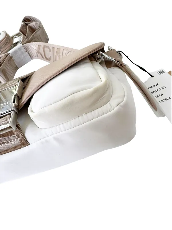 NWT Steve Madden Move Utility Crossbody Bag Cream and Tan With FLAWS - Image 8