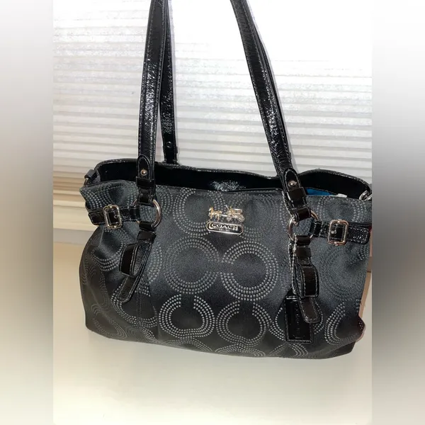 Designer Coach Bag- Madison Op Art Shoulder, Hand, CrossBody Bag no dust bag - Image 5