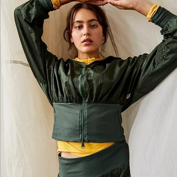 NWT Free People‎ Start Me Up Jacket Green Large - Image 8