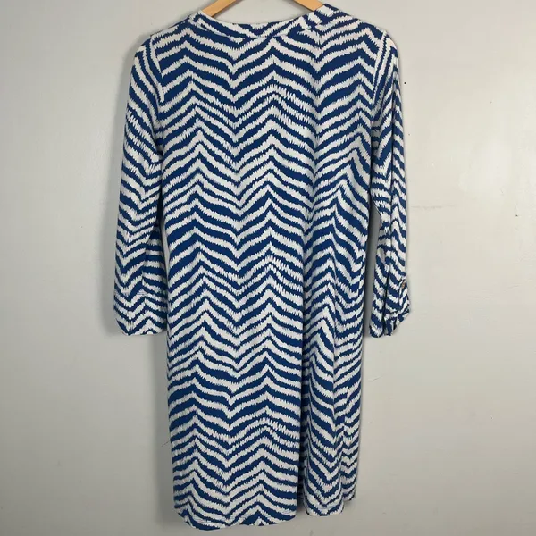 Lilly Pulitzer Rossmore Midi T-Shirt Dress Blue Stripe Zebron, Size small - Image 10
