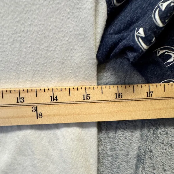 2055 | Nike Penn State Nittany Lions‎ Raglan 3/4 Sleeve Tee White Navy Womens S - Image 3